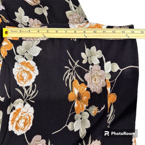 Soprano Womens Plum Floral Maxi Skirt with slit - Picture 10 of 12